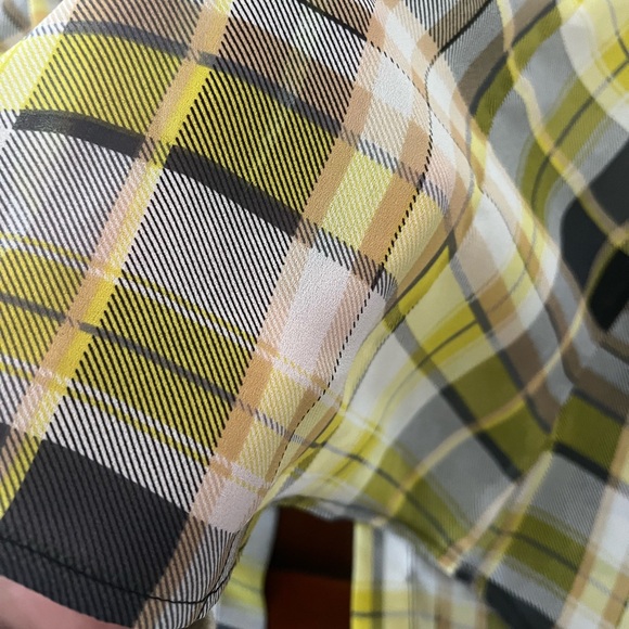 Sheer Plaid Yellow and Black Clueless Energy Top - Picture 3 of 3